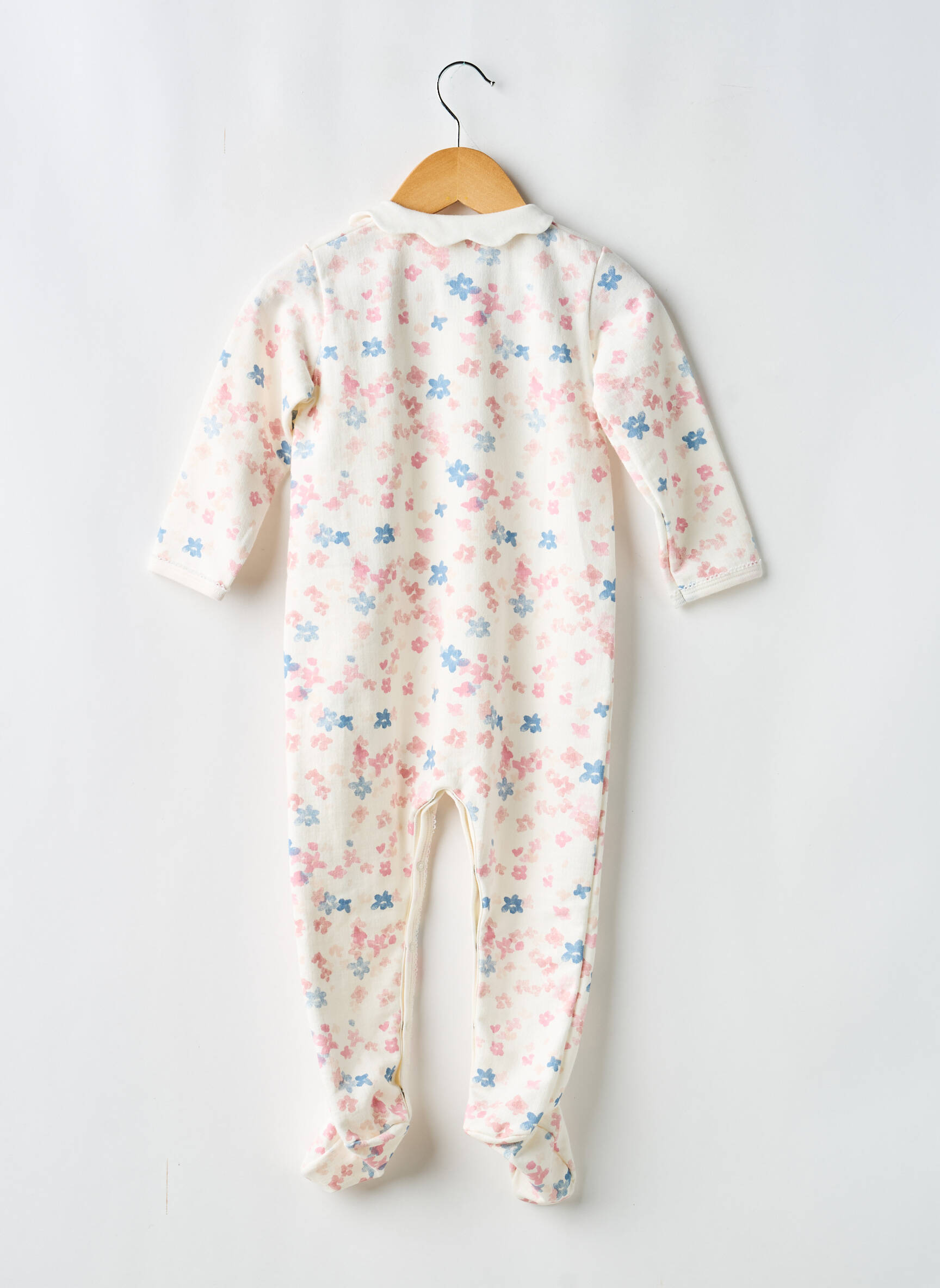 Pižama col claudine bežinis PETIT BATEAU mergina