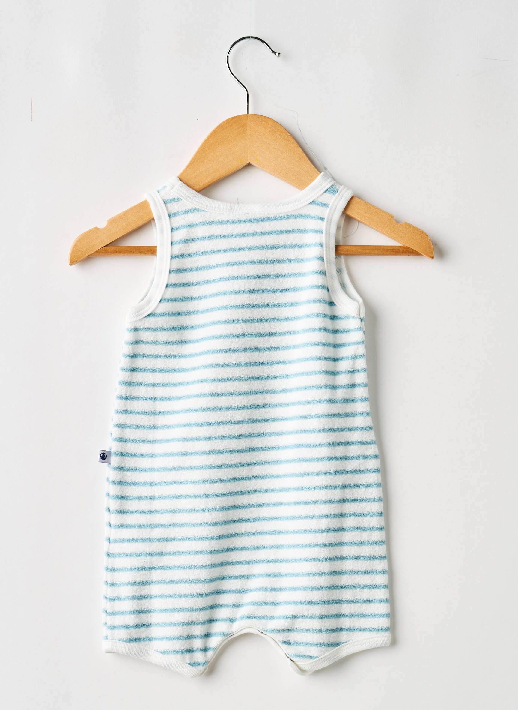 Kombinezonas tiesi kirpimas be rankų mėlyna PETIT BATEAU berniukas