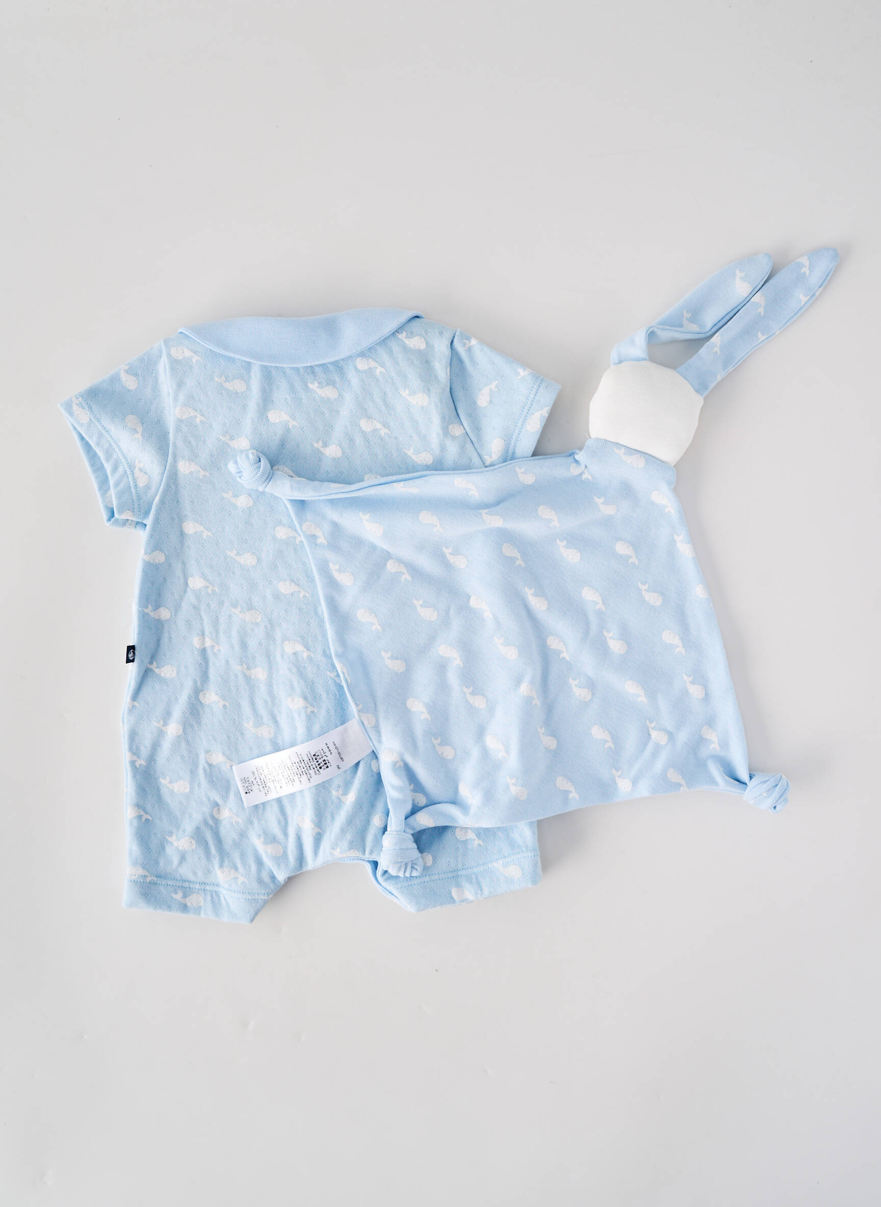 Kombinezonas fantazijos raštas trumpas rankovės juodas PETIT BATEAU berniukas