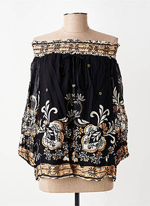 Bluzonai lengva ir skaidri 3/4 rankovės juodas TWINSET moteris