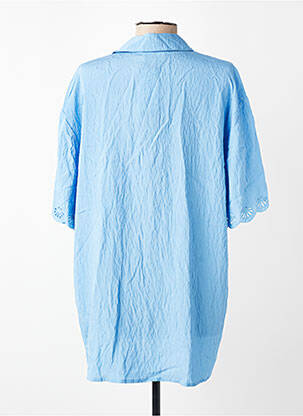 Moteriškas marškinys krepos audinys trumpas rankovės mėlyna WATERCULT moteris