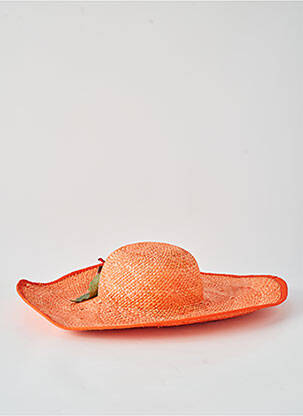 Skrybėlė šiaudinio skrybėlės forma oranžinė SAVE THE QUEEN moteris