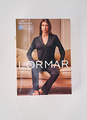 Pižama jersio audimas juodas LORMAR moteris
