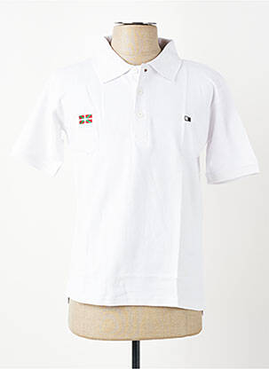 Polo tiesi kirpimas trumpas rankovės baltas GWEN & BLACK vyras