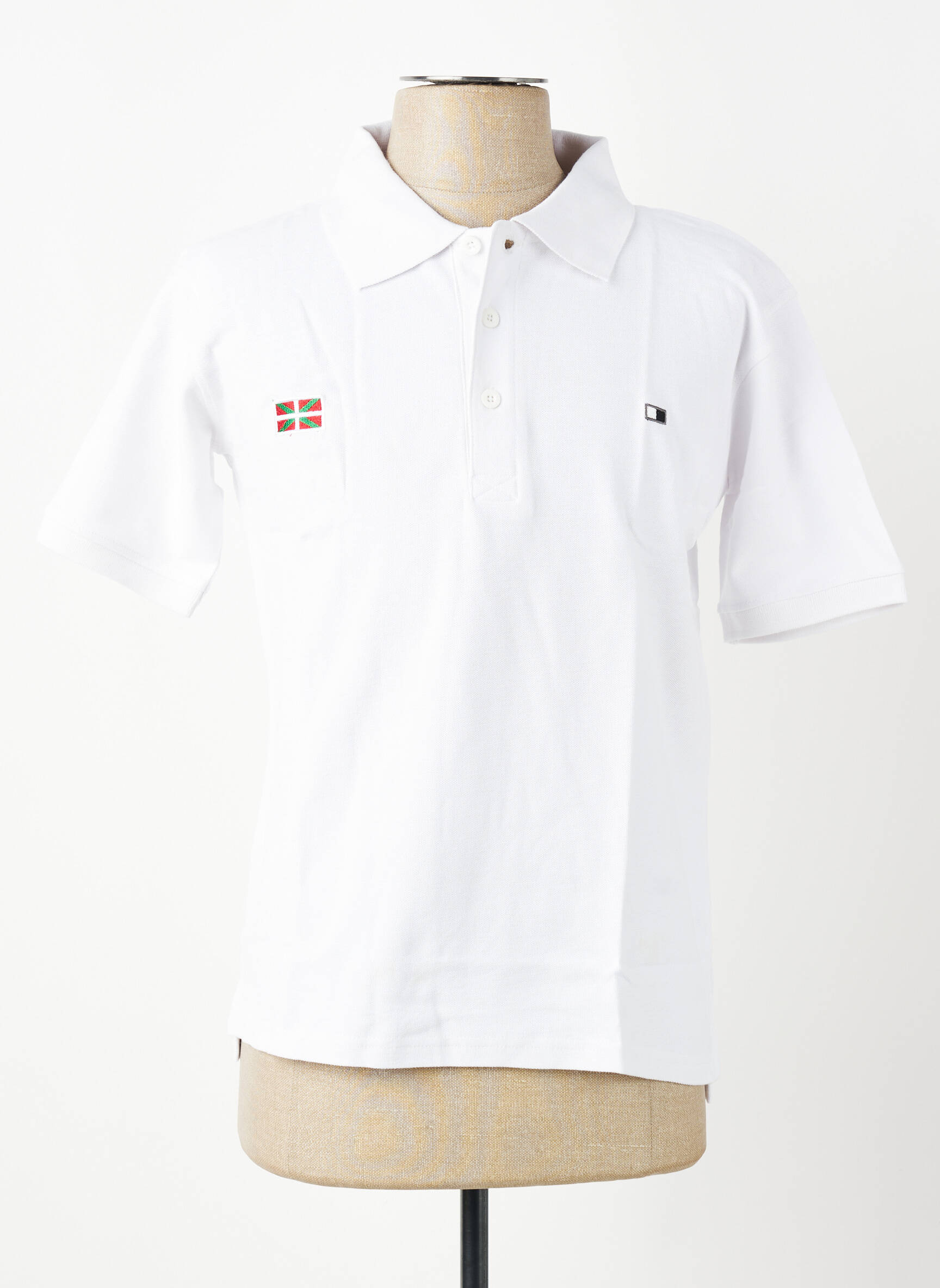 Polo tiesi kirpimas trumpas rankovės baltas GWEN & BLACK vyras