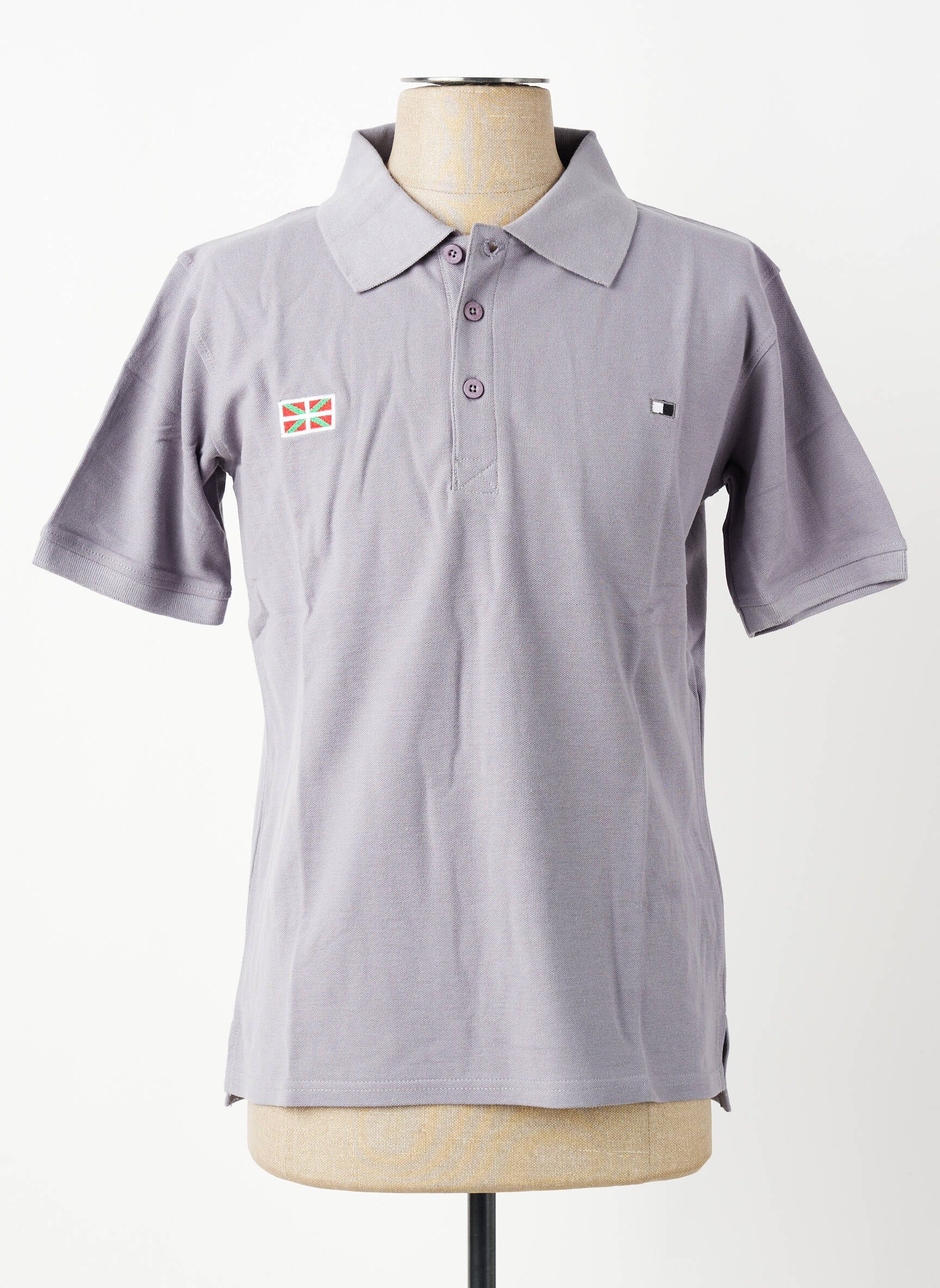 Polo tiesi kirpimas trumpas rankovės pilka GWEN & BLACK vyras