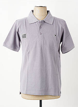 Polo tiesi kirpimas trumpas rankovės pilka GWEN & BLACK vyras