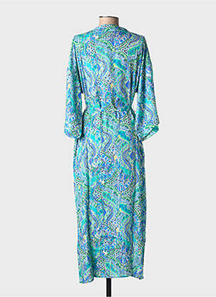Kimono striukė fantazijos raštas mėlyna JULIE GUERLANDE moteris