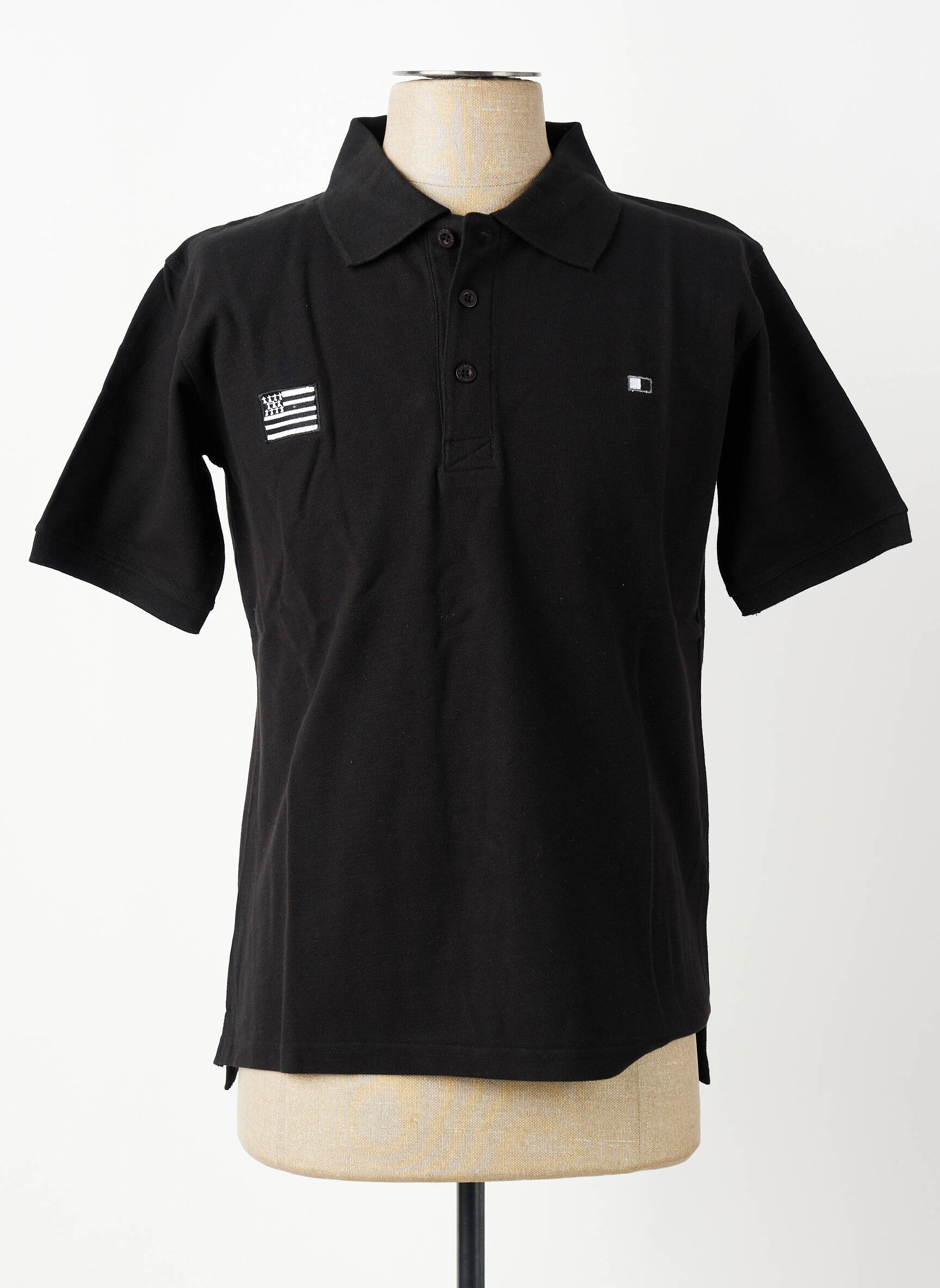Polo tiesi kirpimas trumpas rankovės juodas GWEN & BLACK vyras