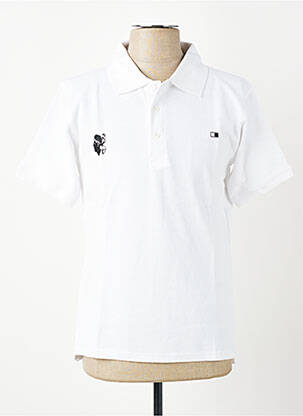 Polo tiesi kirpimas trumpas rankovės baltas GWEN & BLACK vyras
