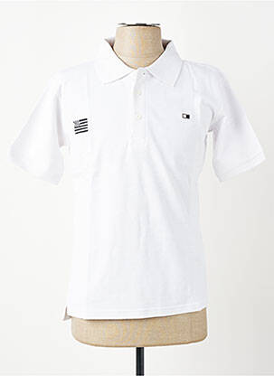 Polo tiesi kirpimas trumpas rankovės baltas GWEN & BLACK vyras