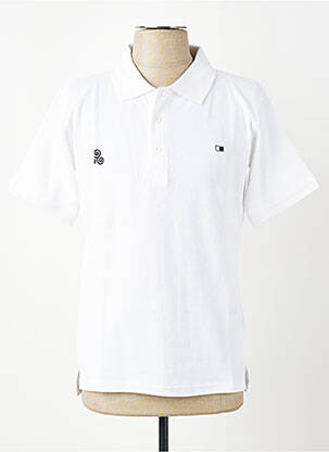 Polo tiesi kirpimas trumpas rankovės baltas GWEN & BLACK vyras
