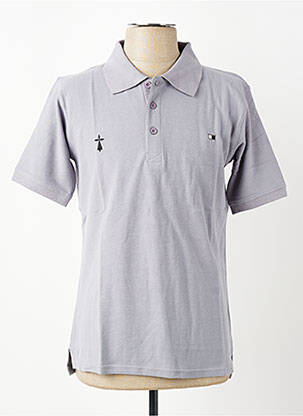 Polo tiesi kirpimas trumpas rankovės pilka GWEN & BLACK vyras
