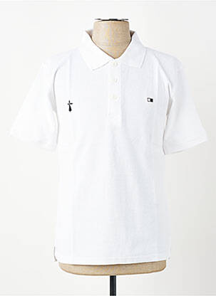 Polo tiesi kirpimas trumpas rankovės baltas GWEN & BLACK vyras