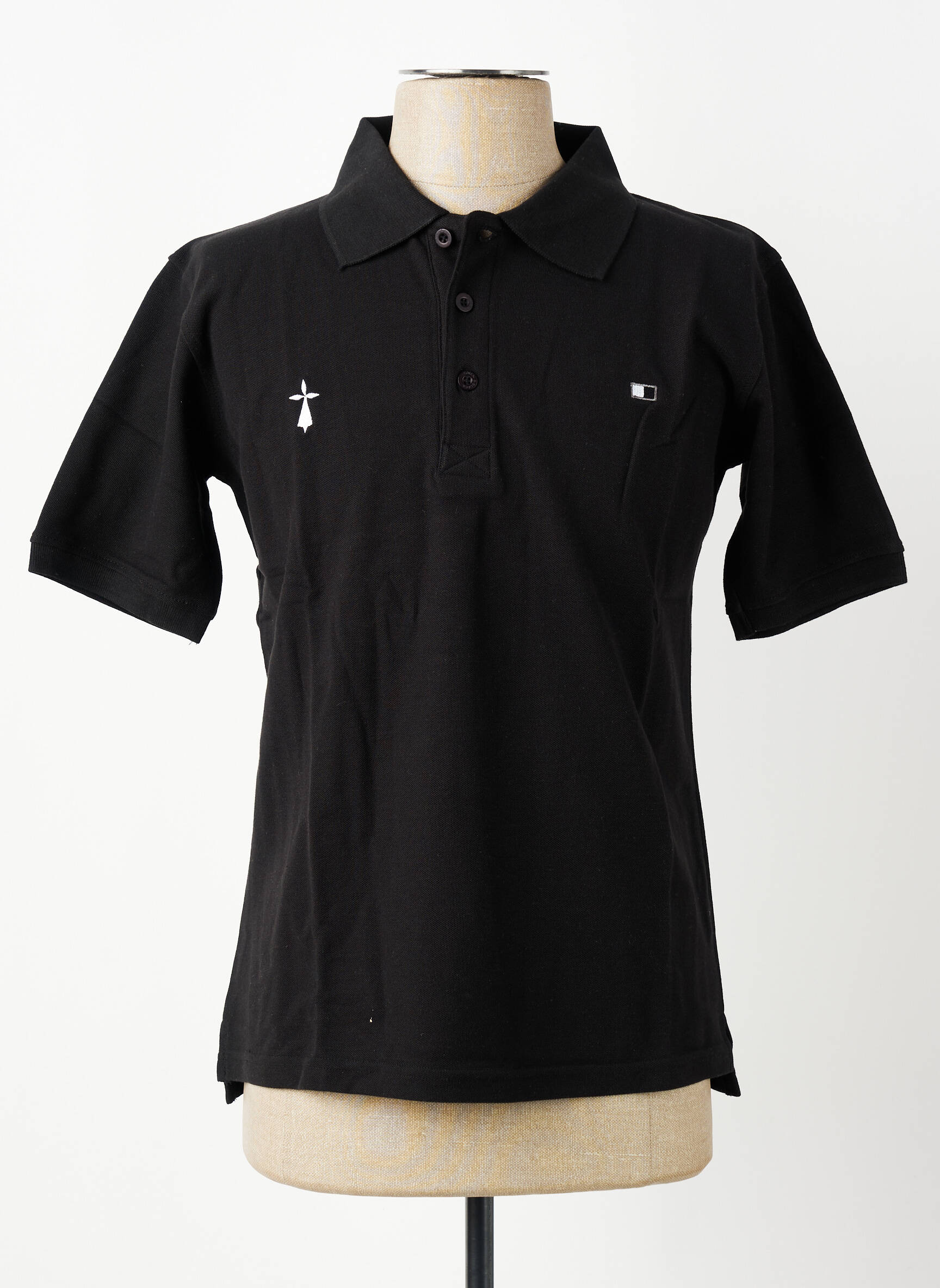 Polo tiesi kirpimas trumpas rankovės juodas GWEN & BLACK vyras