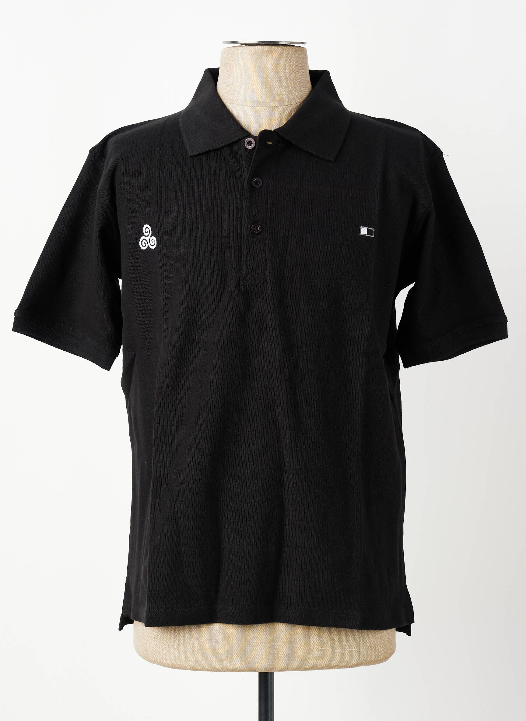Polo tiesi kirpimas trumpas rankovės juodas GWEN & BLACK vyras