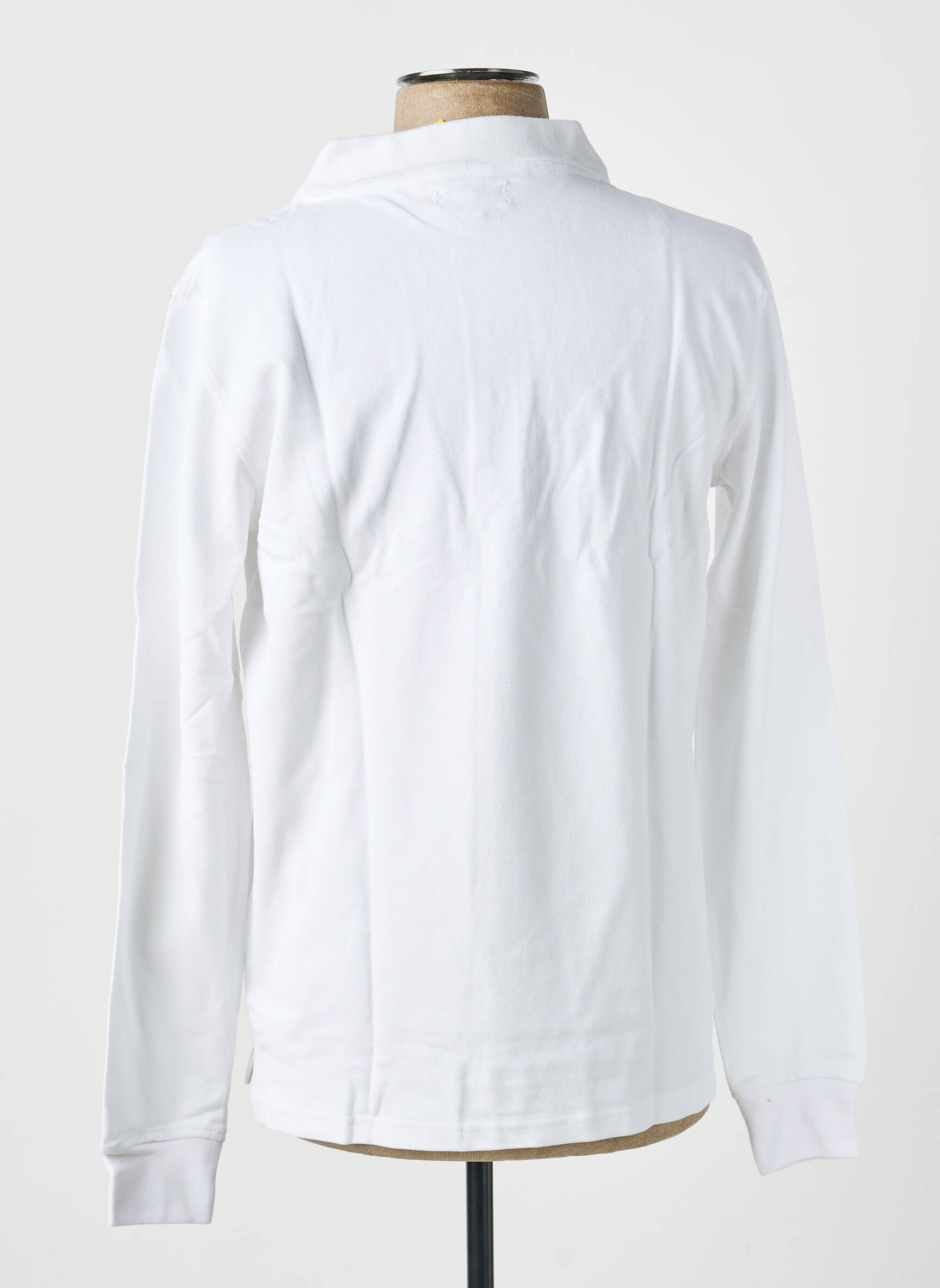 Polo ilgos rankovės ilgos rankovės baltas GWEN & BLACK vyras