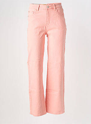 Tiesios kirpimo džinsai tamprumas normala dydis rožinė PM MERE & FILLE moteris
