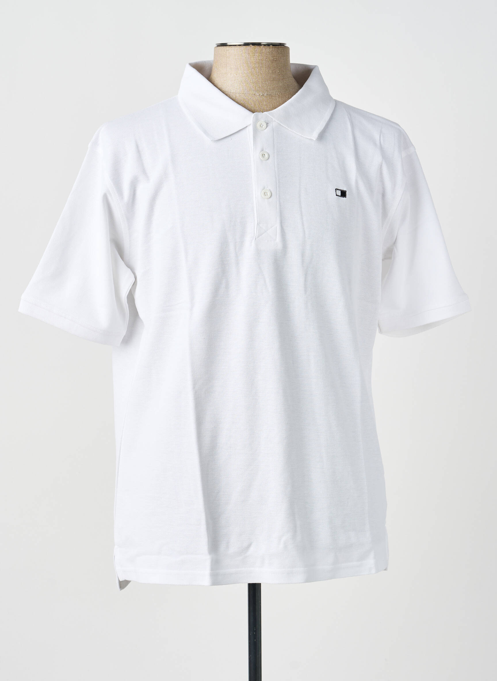 Polo tiesi kirpimas trumpas rankovės baltas GWEN & BLACK vyras