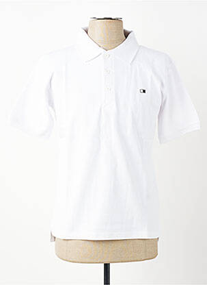 Polo tiesi kirpimas trumpas rankovės baltas GWEN & BLACK vyras