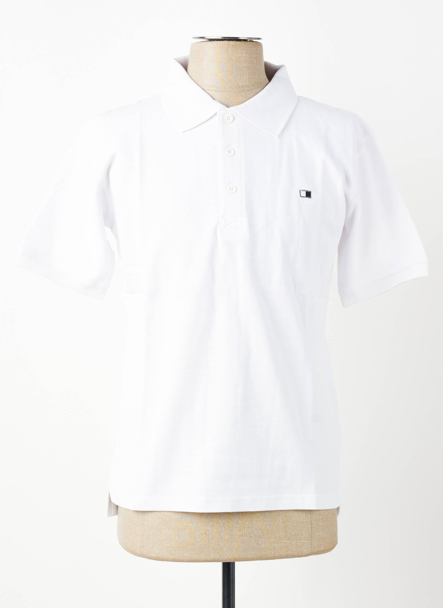Polo tiesi kirpimas trumpas rankovės baltas GWEN & BLACK vyras