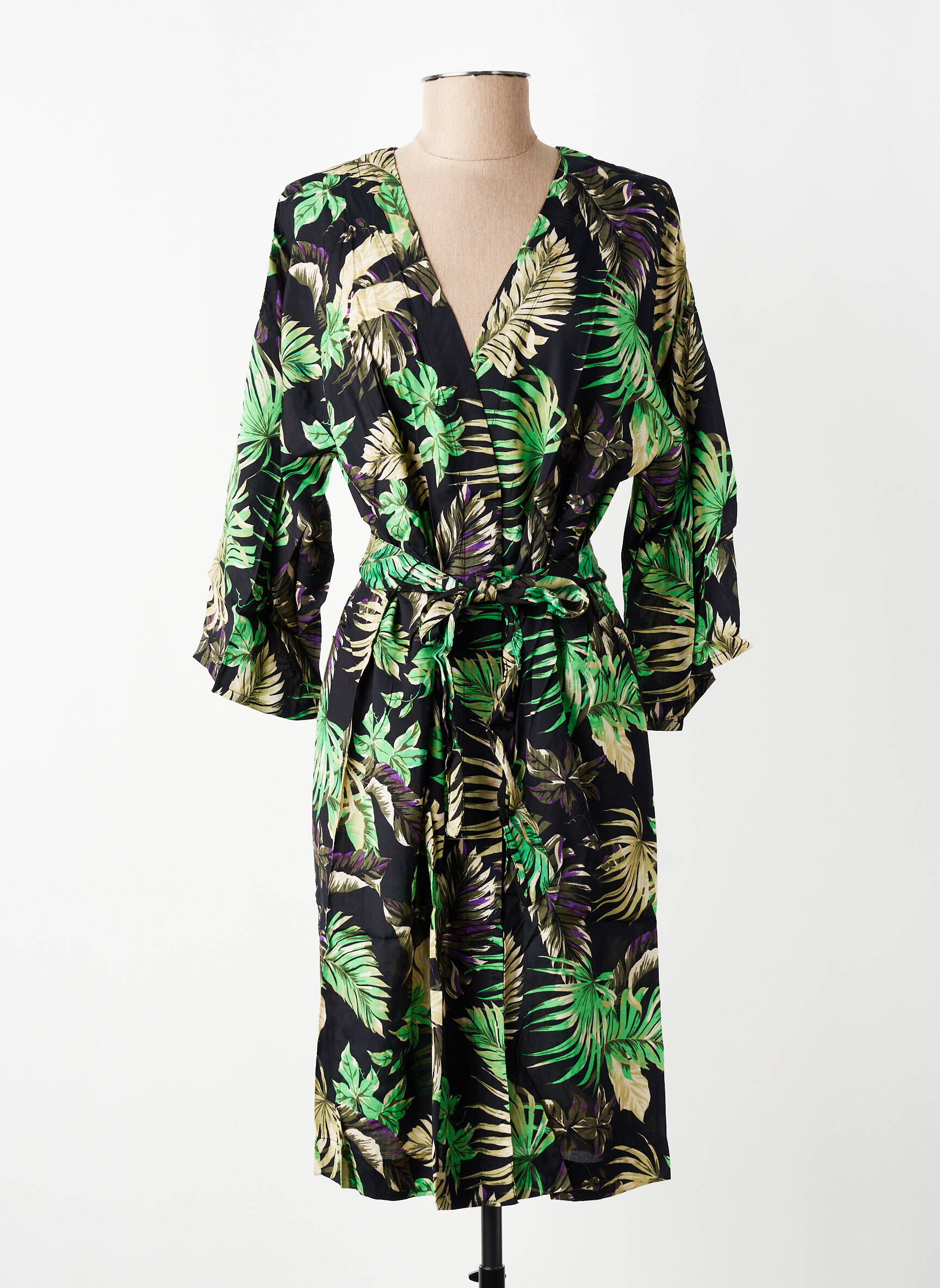 Kimono striukė col v žalias KAFFE moteris