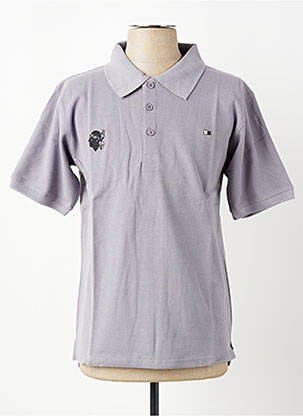 Polo tiesi kirpimas trumpas rankovės pilka GWEN & BLACK vyras