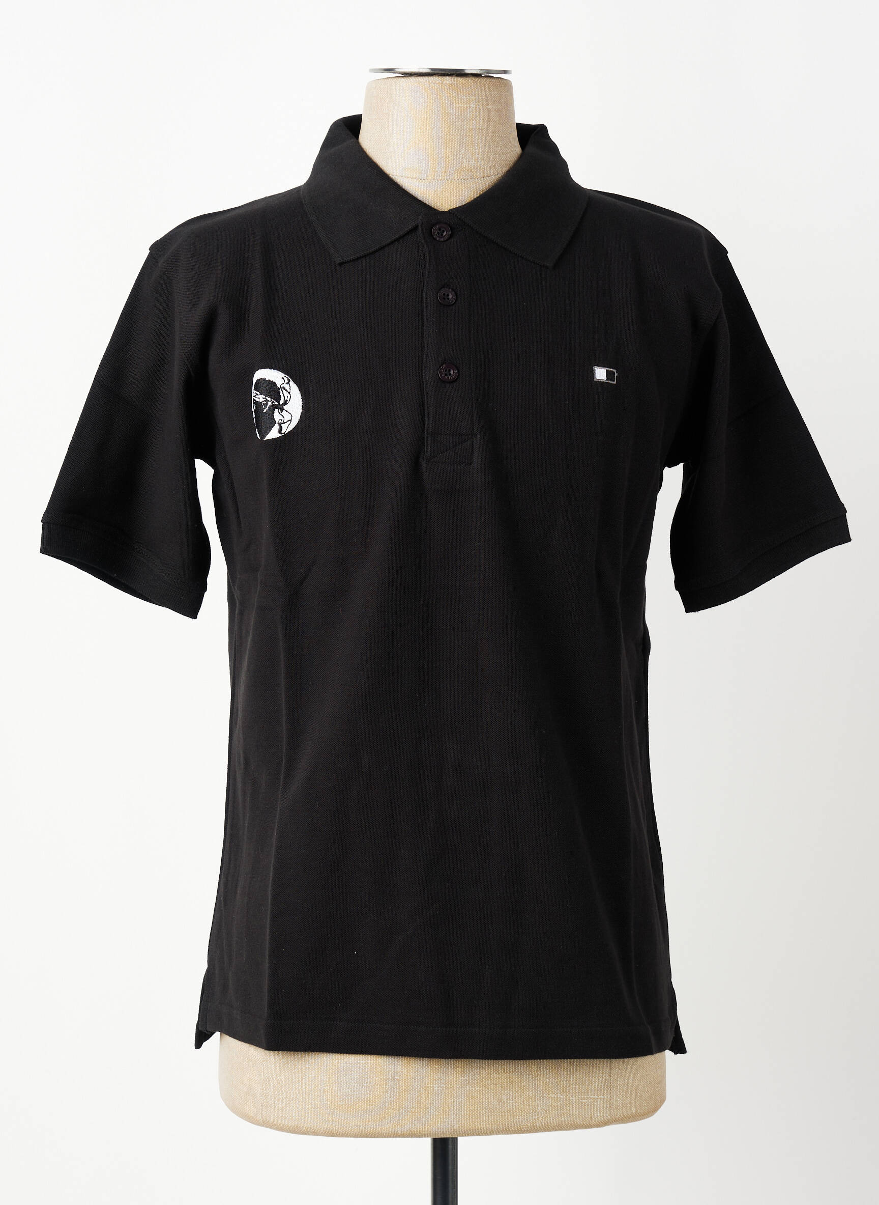 Polo tiesi kirpimas trumpas rankovės juodas GWEN & BLACK vyras