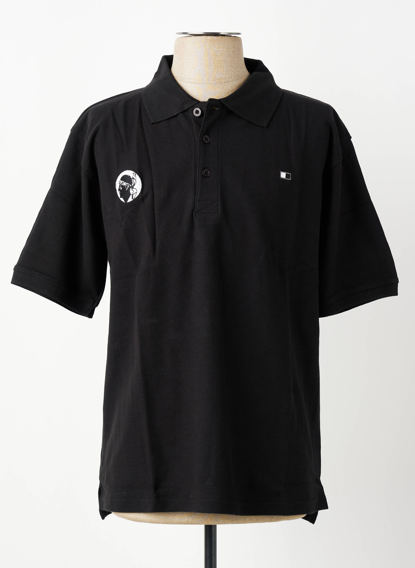 Polo tiesi kirpimas trumpas rankovės juodas GWEN & BLACK vyras