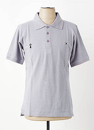 Polo tiesi kirpimas trumpas rankovės pilka GWEN & BLACK vyras