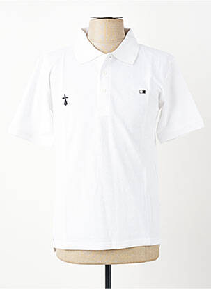Polo tiesi kirpimas trumpas rankovės baltas GWEN & BLACK vyras