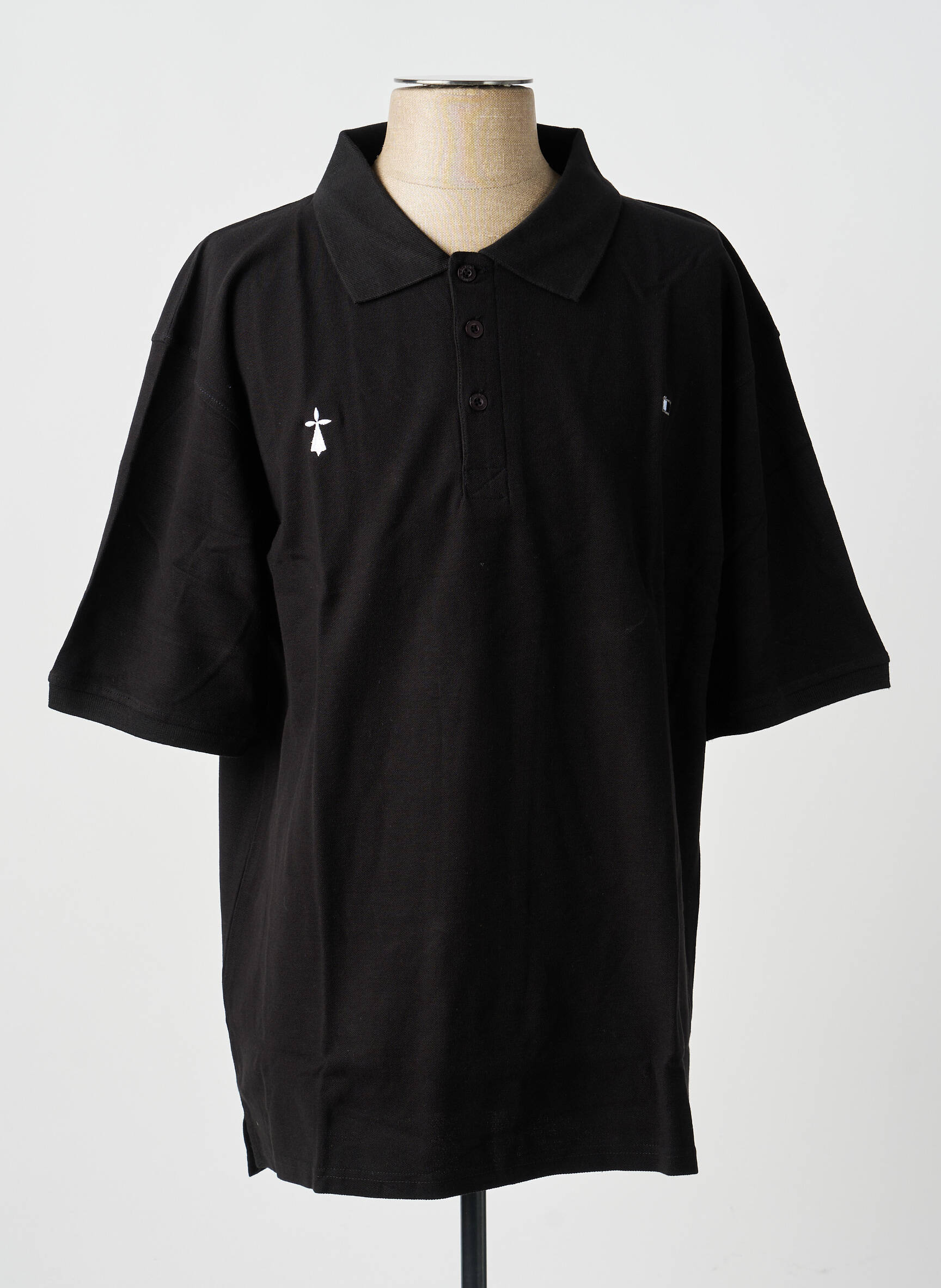 Polo tiesi kirpimas trumpas rankovės juodas GWEN & BLACK vyras