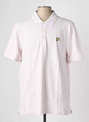 Polo tamprumas trumpas rankovės rožinė LYLE & SCOTT vyras