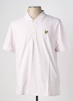 Polo tamprumas trumpas rankovės rožinė LYLE & SCOTT vyras
