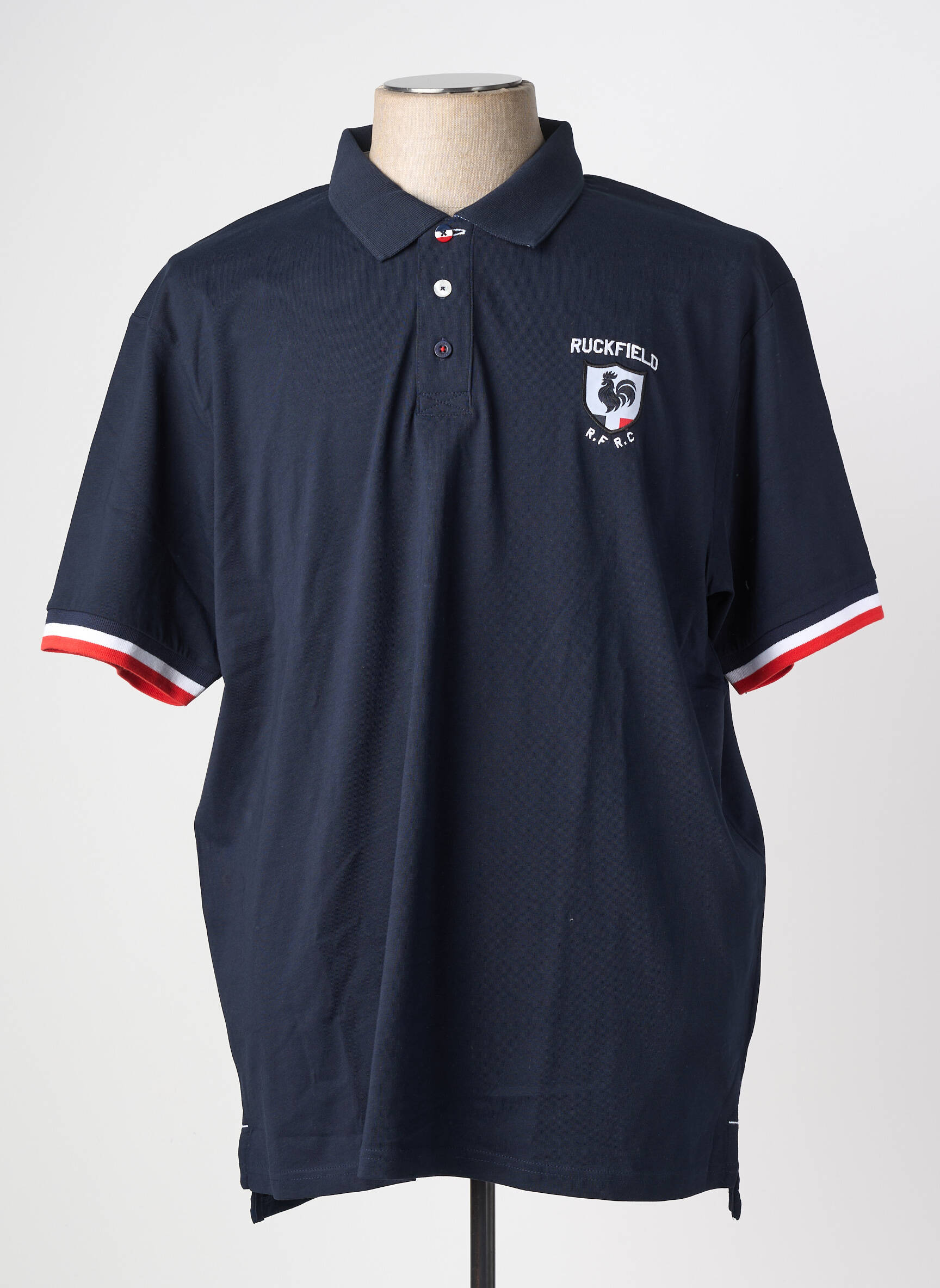 Polo jersey audinys trumpas rankovės mėlyna RUCKFIELD vyras