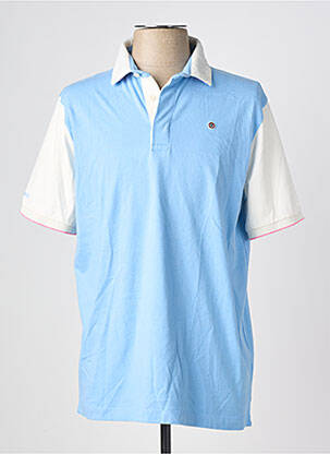 Polo jersey audinys trumpas rankovės mėlyna SERGE BLANCO vyras
