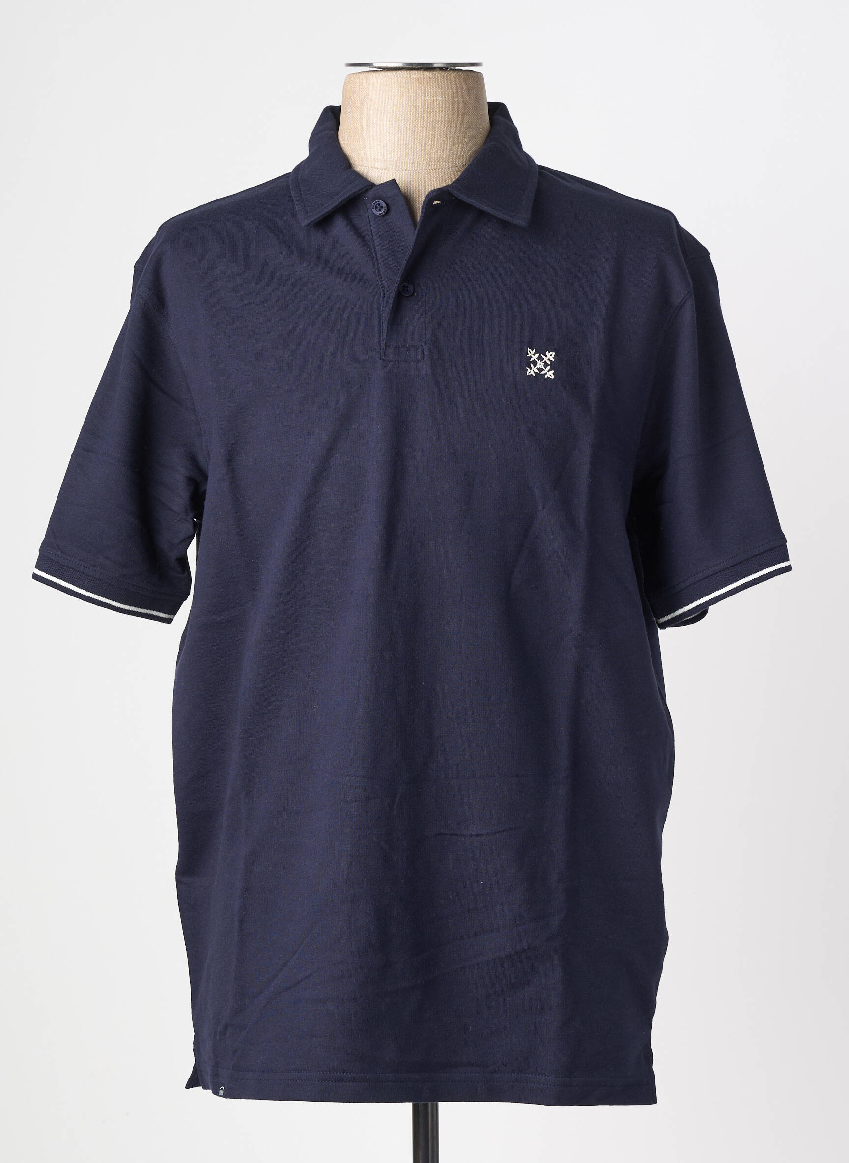 Polo jersey audinys trumpas rankovės mėlyna OXBOW vyras