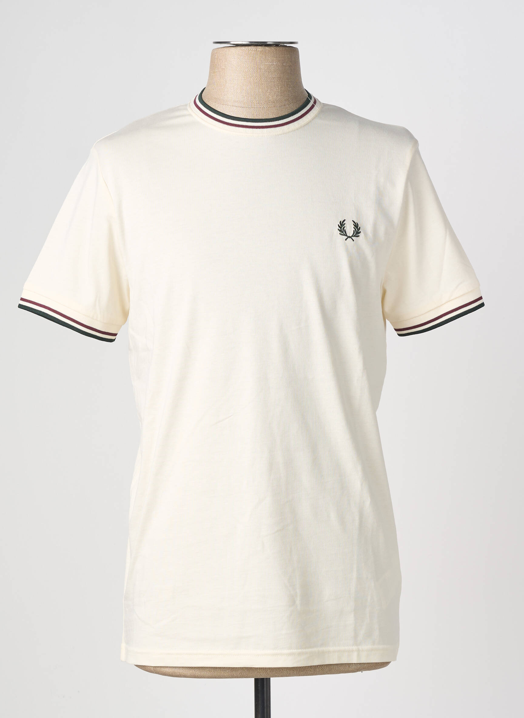 T-marškinys siuvinėjimas trumpas rankovės bežinis FRED PERRY vyras