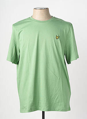 T-marškinys siuvinėjimas trumpas rankovės žalias LYLE & SCOTT vyras