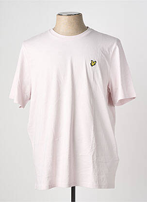 T-marškinys siuvinėjimas trumpas rankovės rožinė LYLE & SCOTT vyras