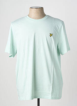 T-marškinys siuvinėjimas trumpas rankovės mėlyna LYLE & SCOTT vyras