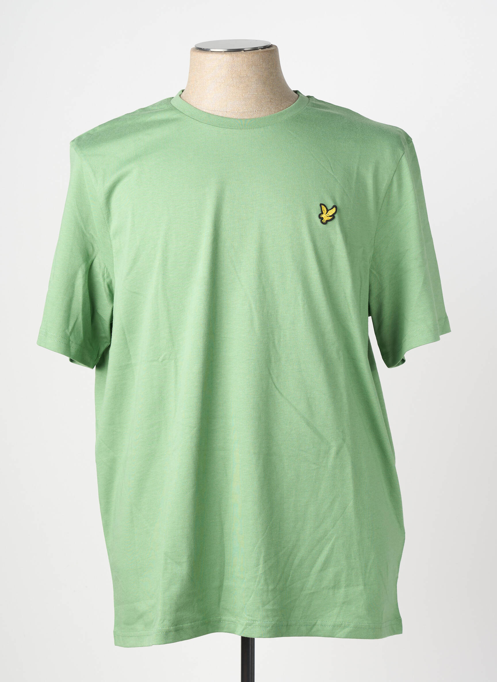T-marškinys siuvinėjimas trumpas rankovės žalias LYLE & SCOTT vyras