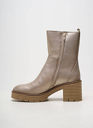 Batai/botai lygus medžiaga kulnas nuo 7 iki 9 cm auksas SOFTWAVES moteris