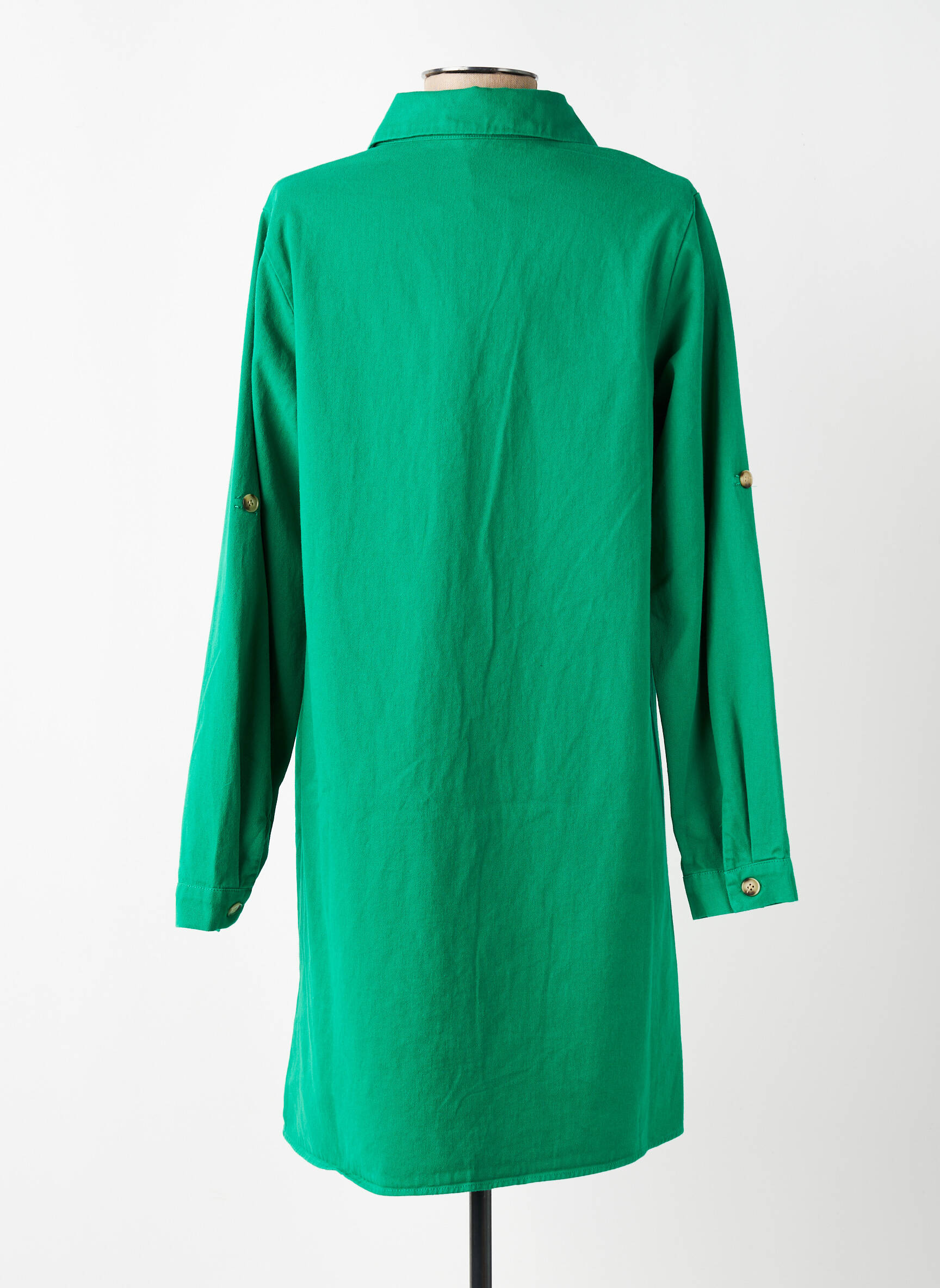 Trumpa suknelė ilgos rankovės ilgos rankovės žalias MAELLE moteris