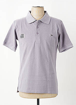 Polo tiesi kirpimas trumpas rankovės pilka GWEN & BLACK vyras