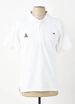 Polo tiesi kirpimas trumpas rankovės baltas GWEN & BLACK vyras