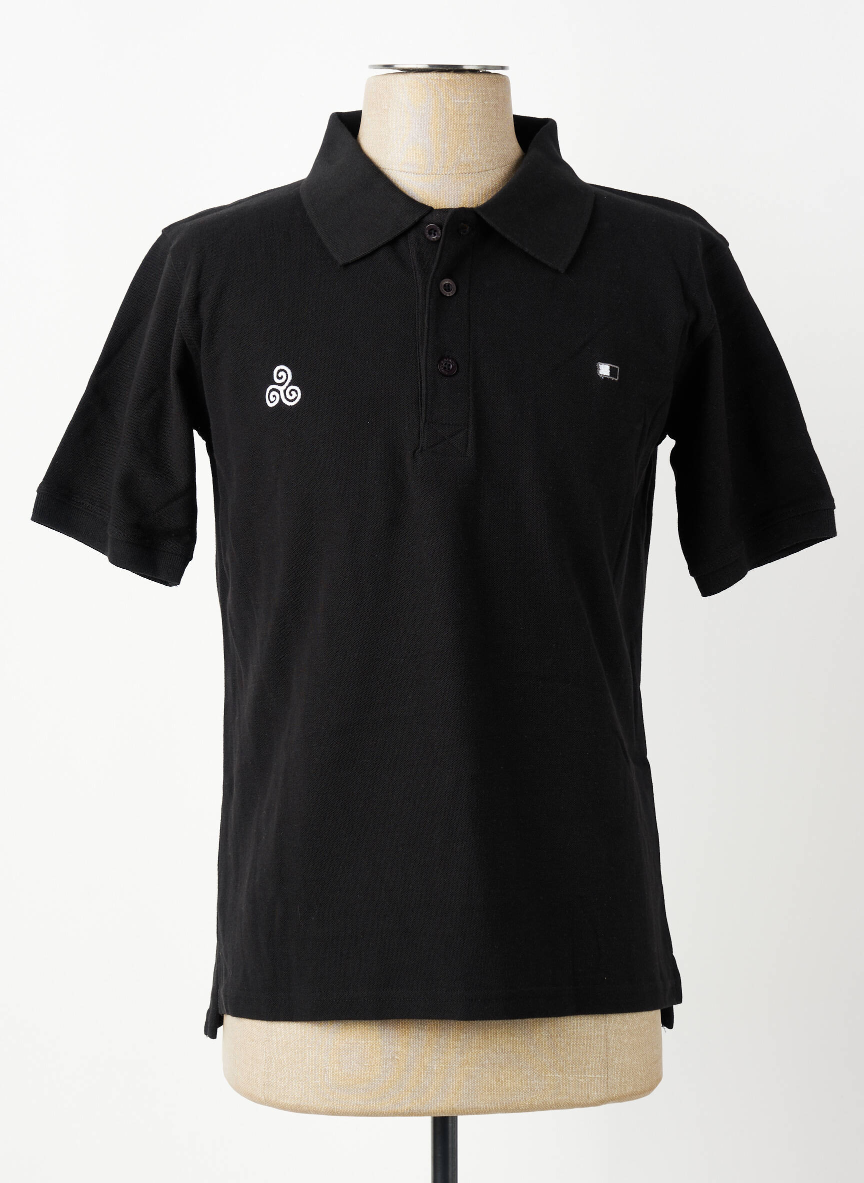 Polo tiesi kirpimas trumpas rankovės juodas GWEN & BLACK vyras