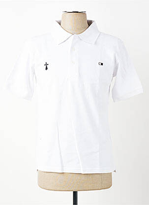Polo tiesi kirpimas trumpas rankovės baltas GWEN & BLACK vyras