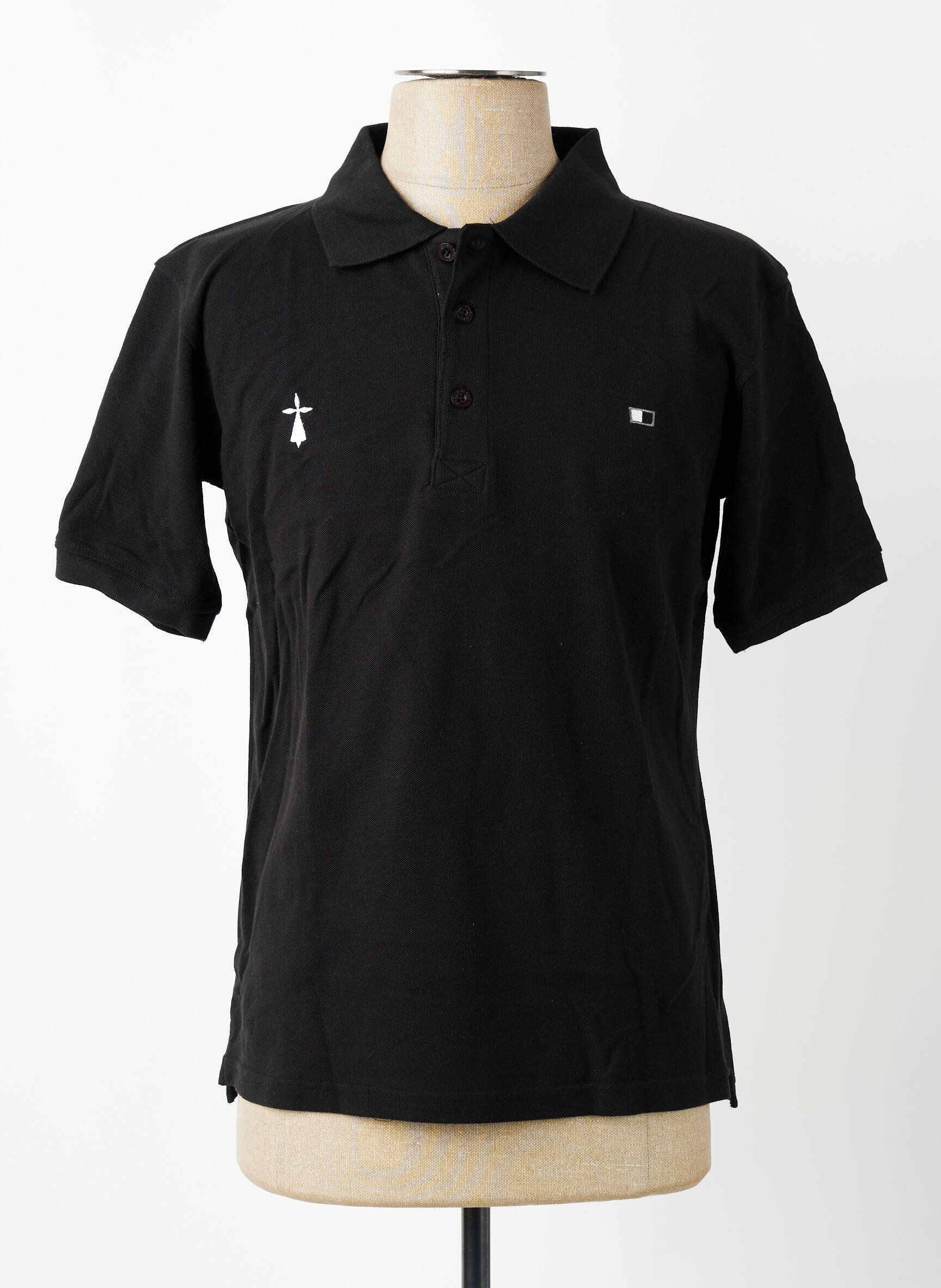 Polo tiesi kirpimas trumpas rankovės juodas GWEN & BLACK vyras