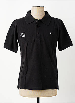 Polo tiesi kirpimas trumpas rankovės juodas GWEN & BLACK vyras